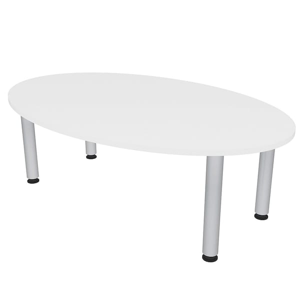 33.5 in W, 59.5 in L, 29 in H, Engineered Wood Top, White